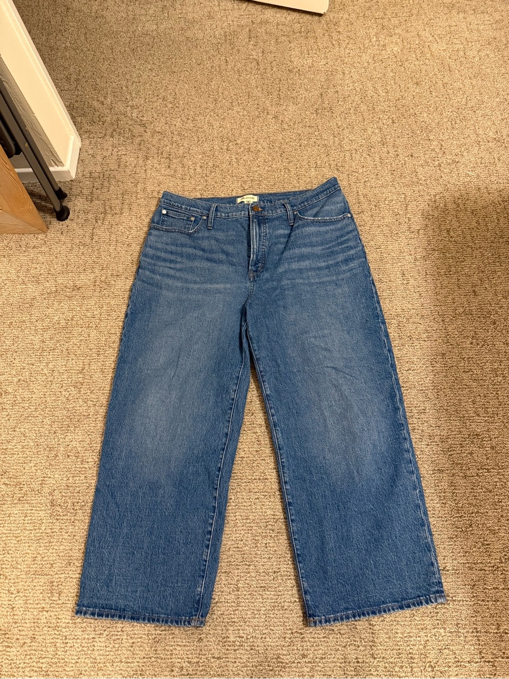 Madewell Perfect Vintage Wide Leg Crop Jean Size 33
